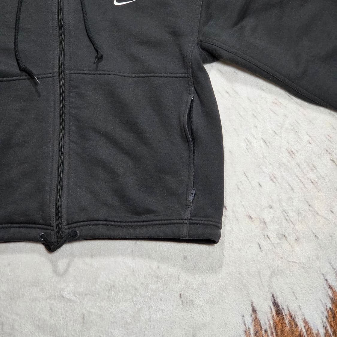 나이키 챠콜 크롭 후드집업 상품이미지3