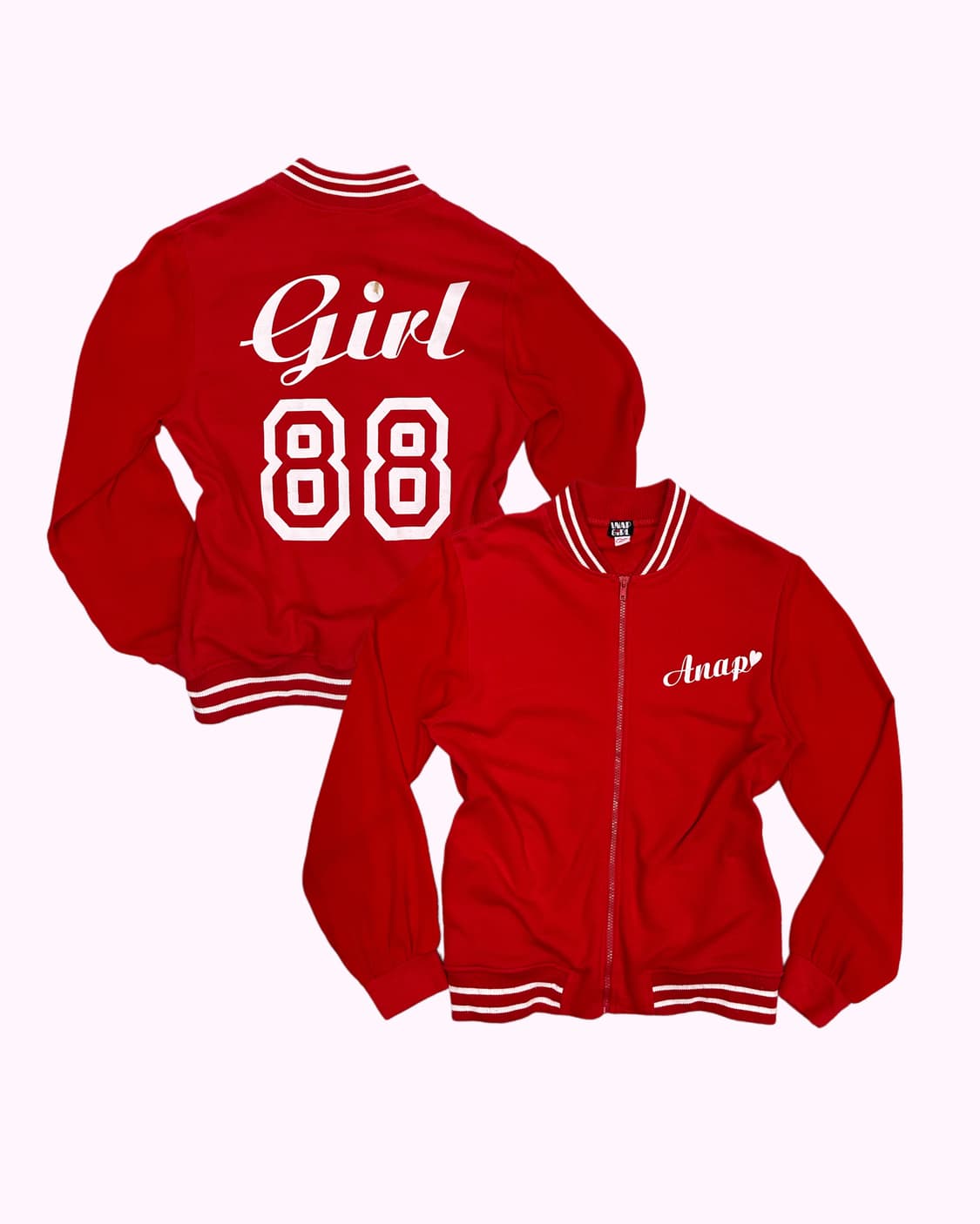 ANAP GIRL red logo sweat zip-up 상품이미지1