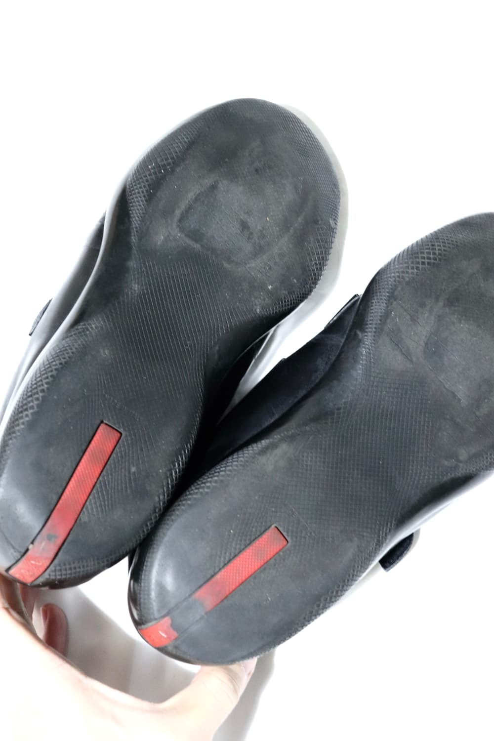 [8.5] 프라다 스포츠 벨크로 레더 스니커즈 상품이미지4