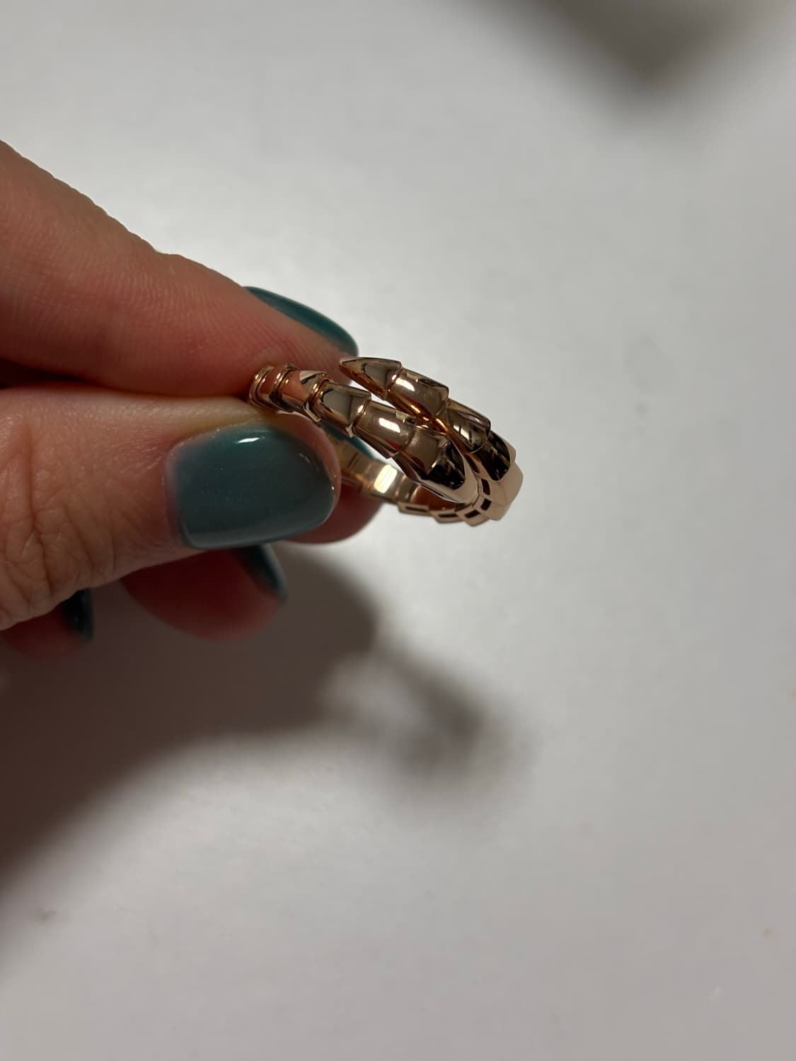 [신품급풀세트] 불가리 세르펜티 바이퍼링 로즈골드 XL 상품이미지1