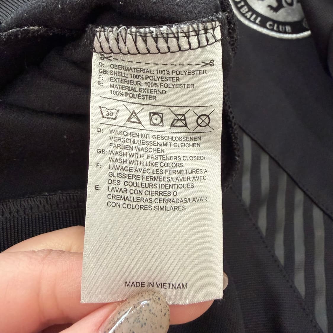 243. 아디다스 첼시 해외판 검은져지 트랙탑 상품이미지3