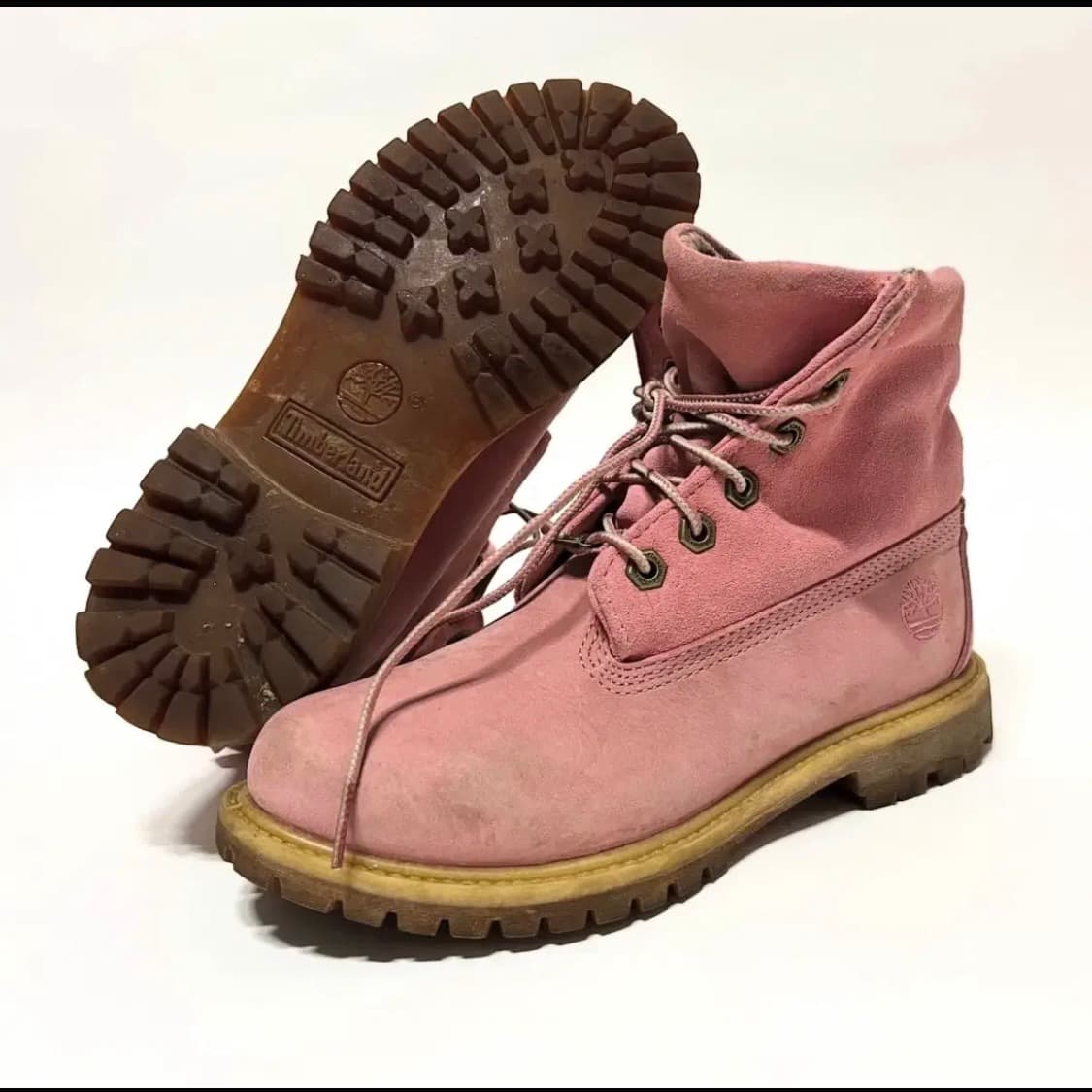 팀버랜드 롤탑 핑크 워커 235 상품이미지2