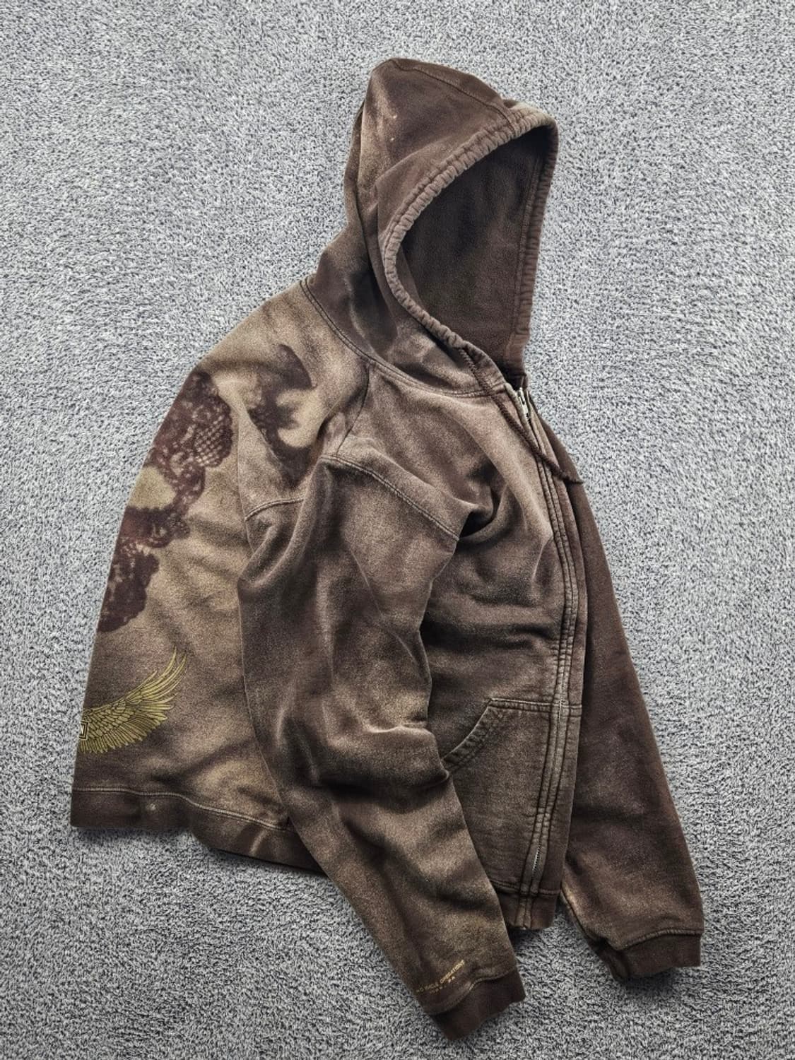 할리데이비슨 다잉워시드 커스텀 스웻 후드집업 ( L ) / 11454 상품이미지5