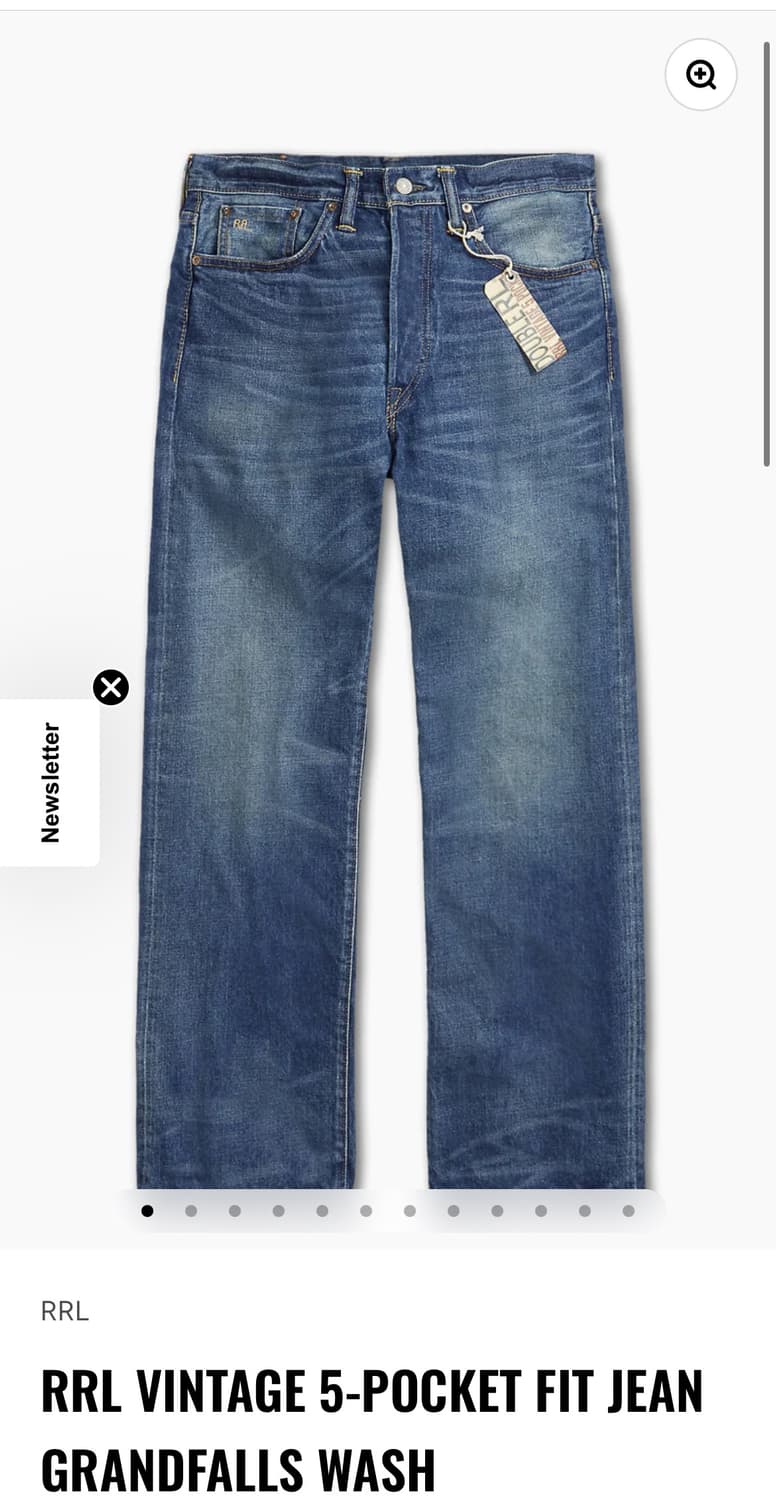rrl 그랜드폴스 32/32 상품이미지1