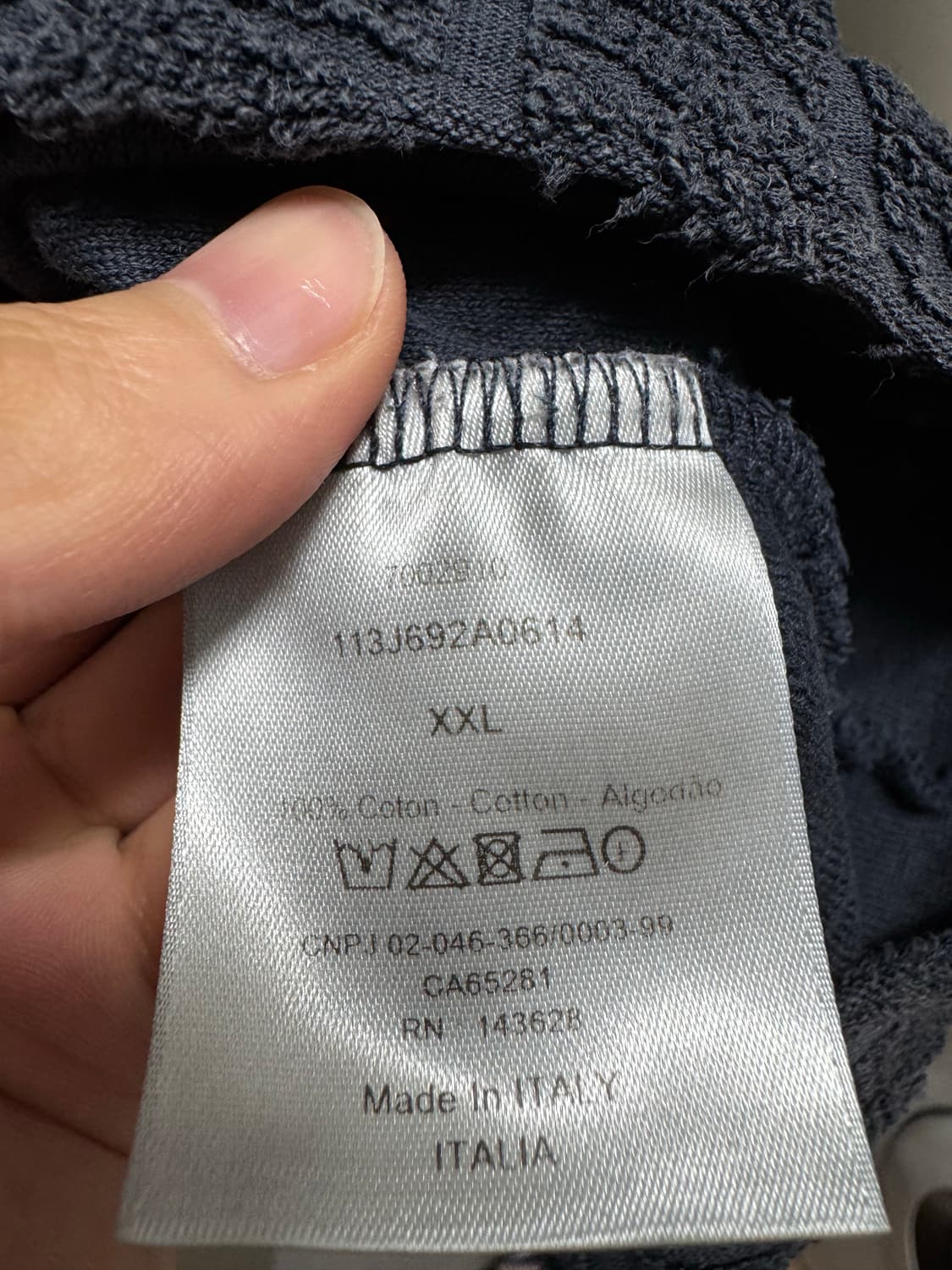 디올 테리 반팔 XXL 상품이미지3