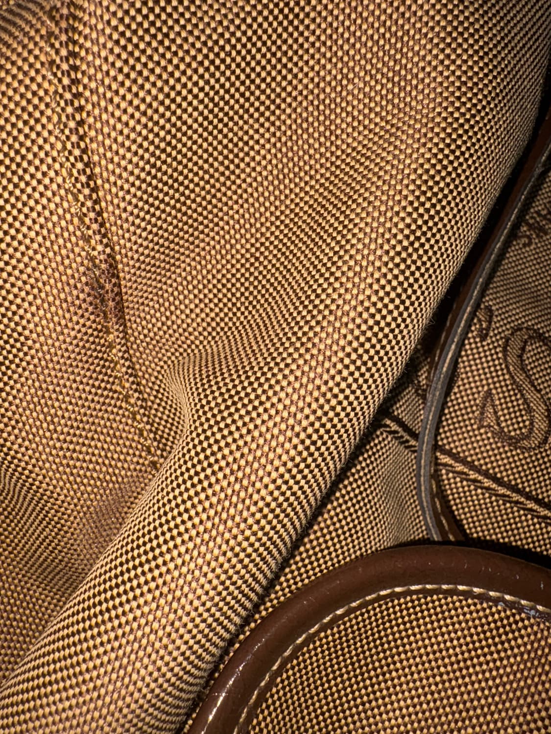 게스 에나멜 브라운 코튼 백팩 상품이미지5