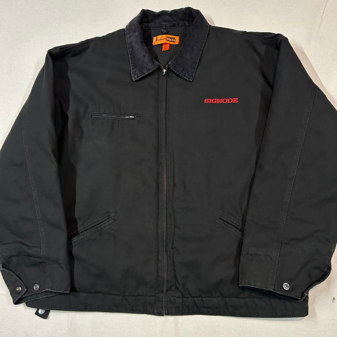 4XL) Corner Stone USA 워크웨어 디트로이트 자켓 블랙 상품이미지2