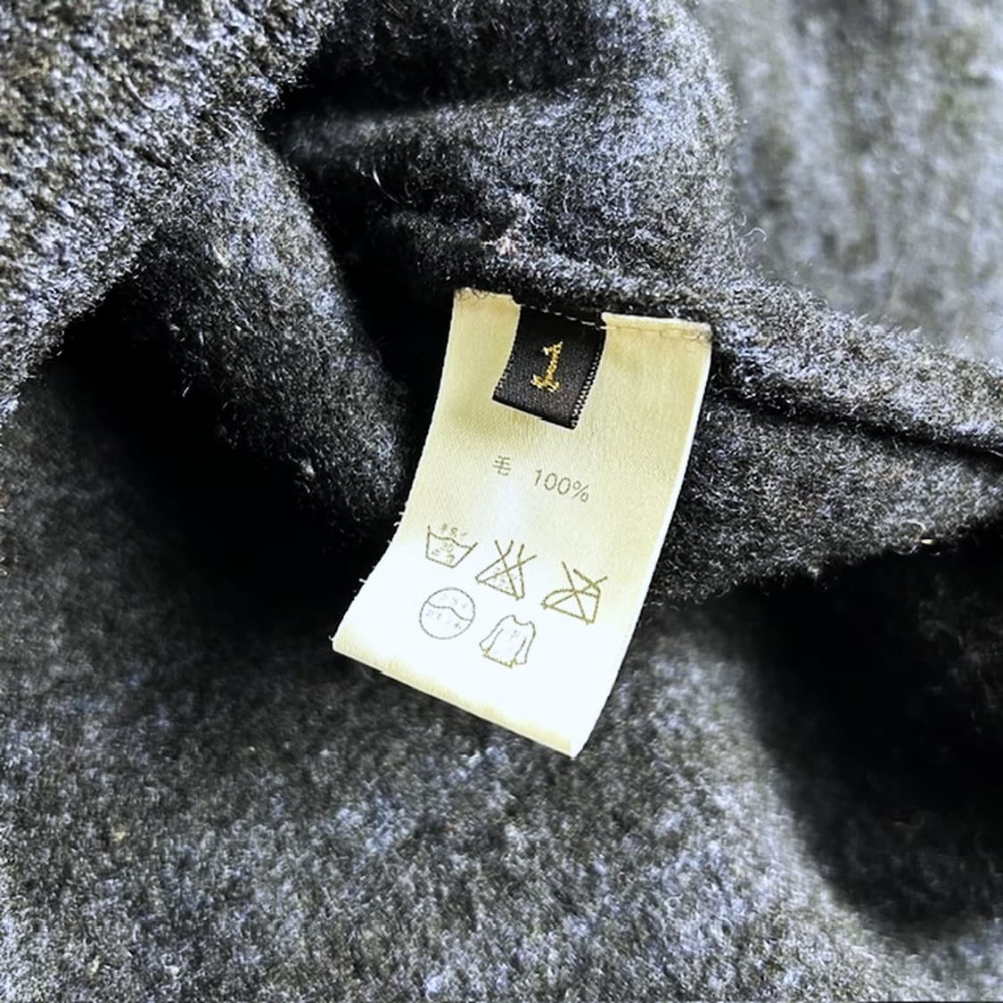 캐피탈 레이디스 가공 울 코트 블랙x네이비 상품이미지10