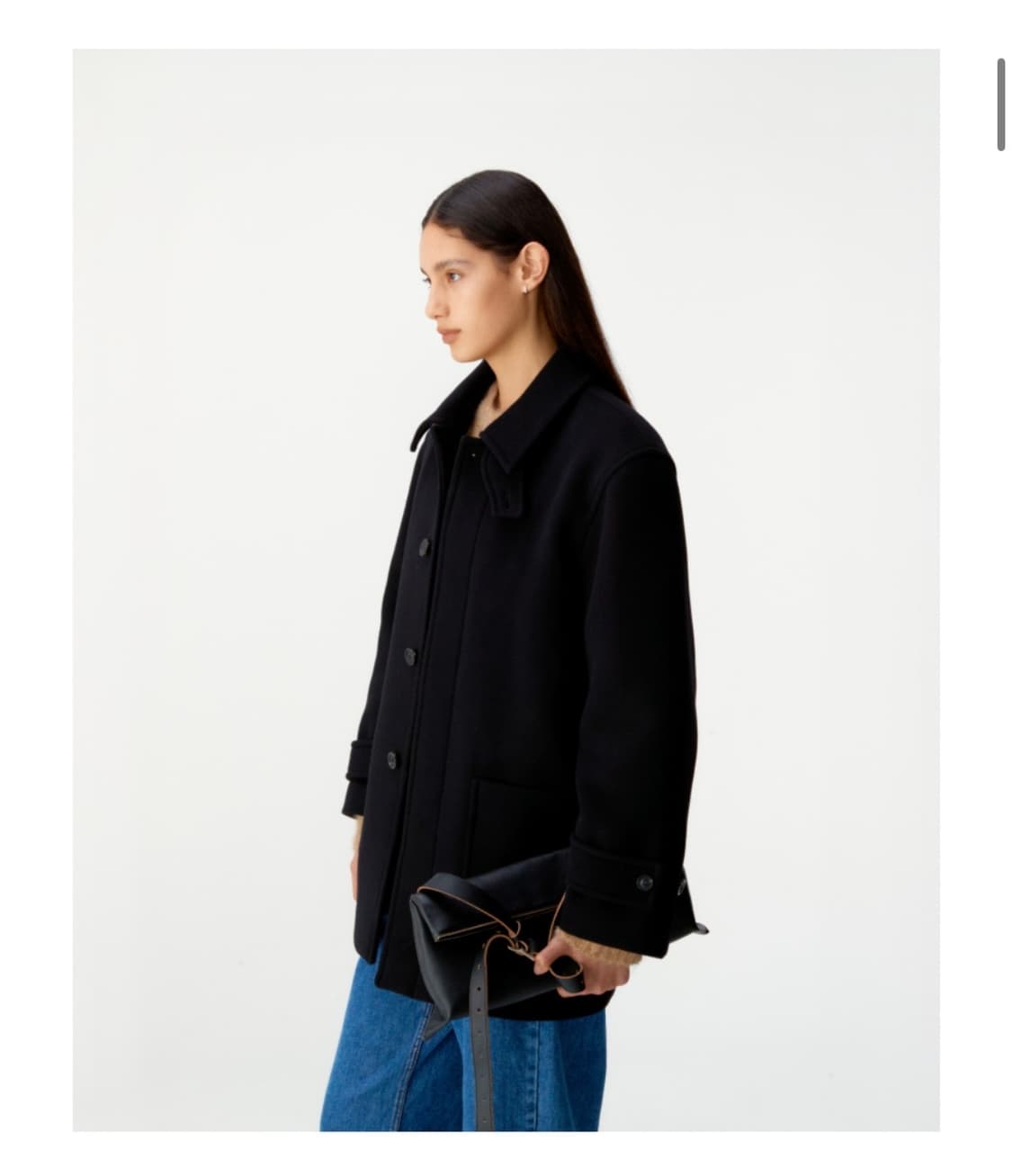 쿠어 우먼 캐시미어 하프코트 상품이미지2