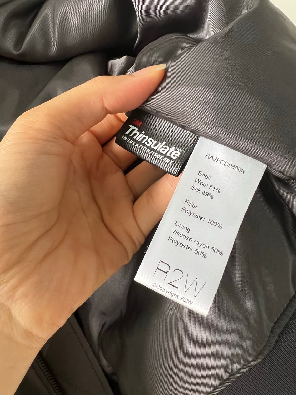 R2W 레디투웨어 울 실크 봄버 자켓 상품이미지7