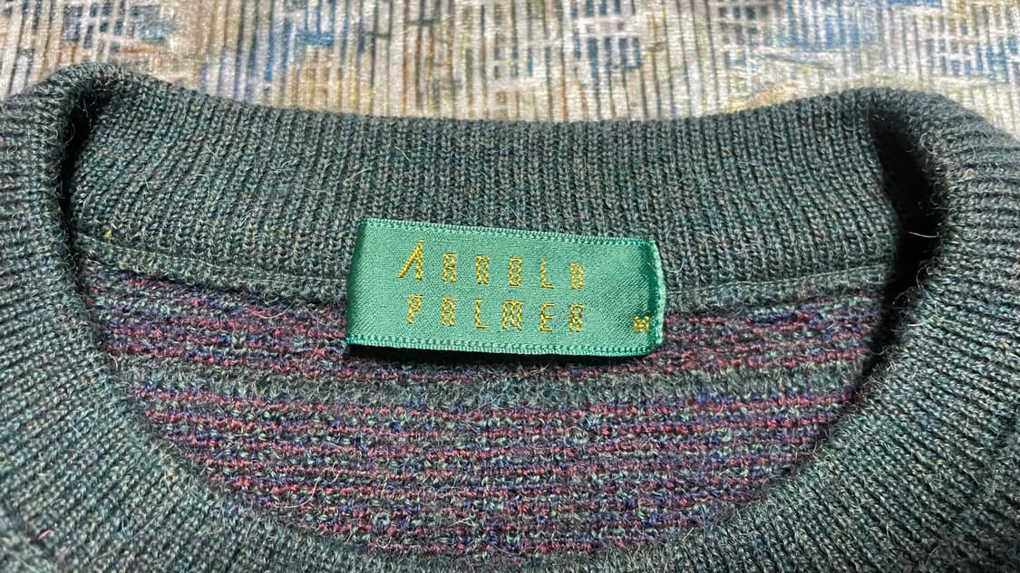 JPN 90s~00s 일본 빈티지 아놀드파머 에스닉 보헤미안 패턴 울니트 상품이미지6