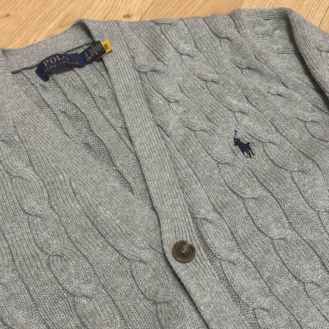 [S] 24FW 폴로 랄프로렌 케이블 가디건 QR코드 극미중고 상품이미지2