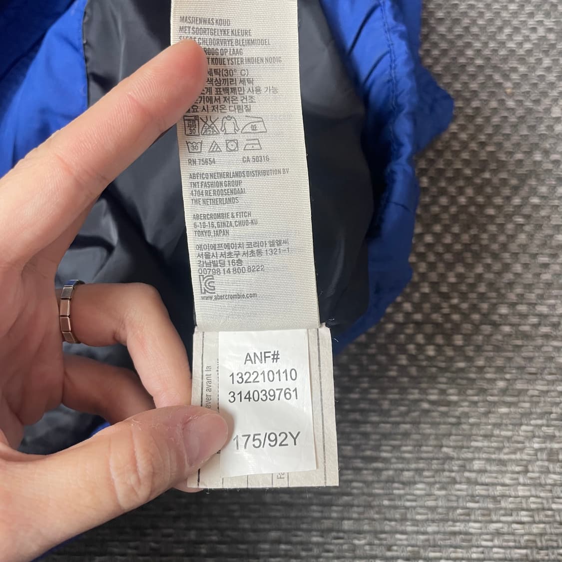 아베크롬비 블루 패딩 조끼 S 상품이미지6