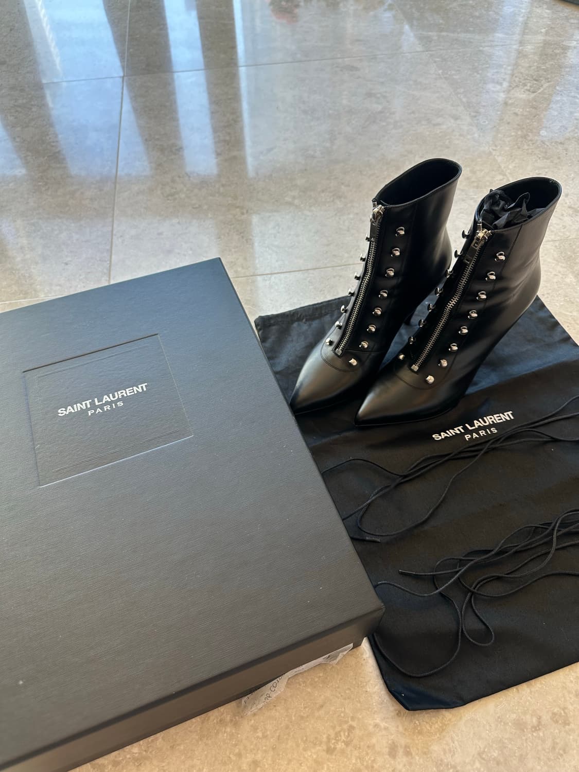 Ysl 생로랑 레이스업 워커 구두  상품이미지3