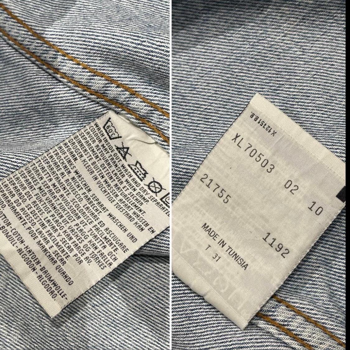 Levi‘s 90s 튀니지산 오리지널 70503-0210 Type-3  상품이미지8