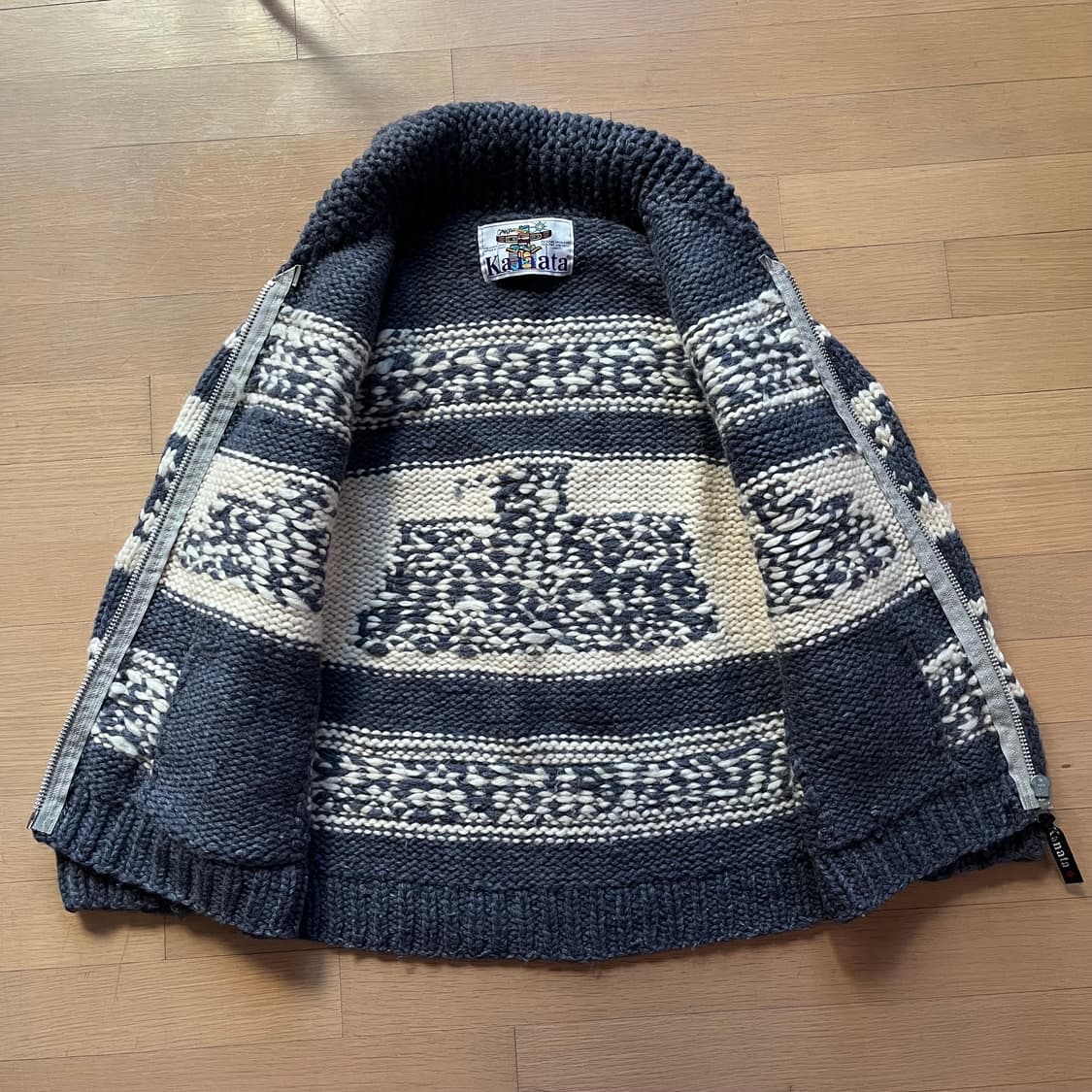 카나타 퓨어 버진 울 코위찬 스웨터 캐나다 제조 상품이미지3