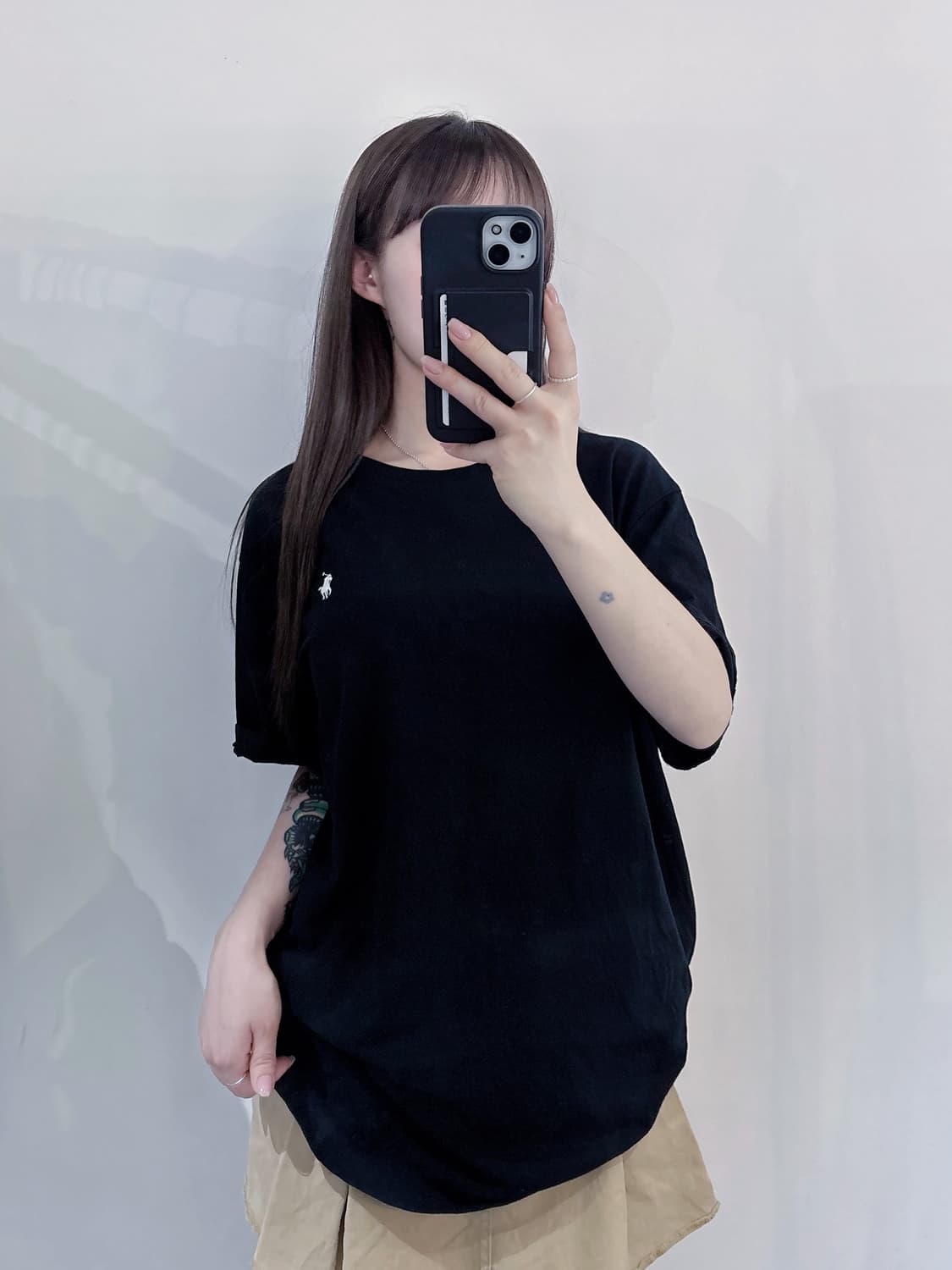 폴로랄프로렌 화이트포니 블랙 반팔 상품이미지1