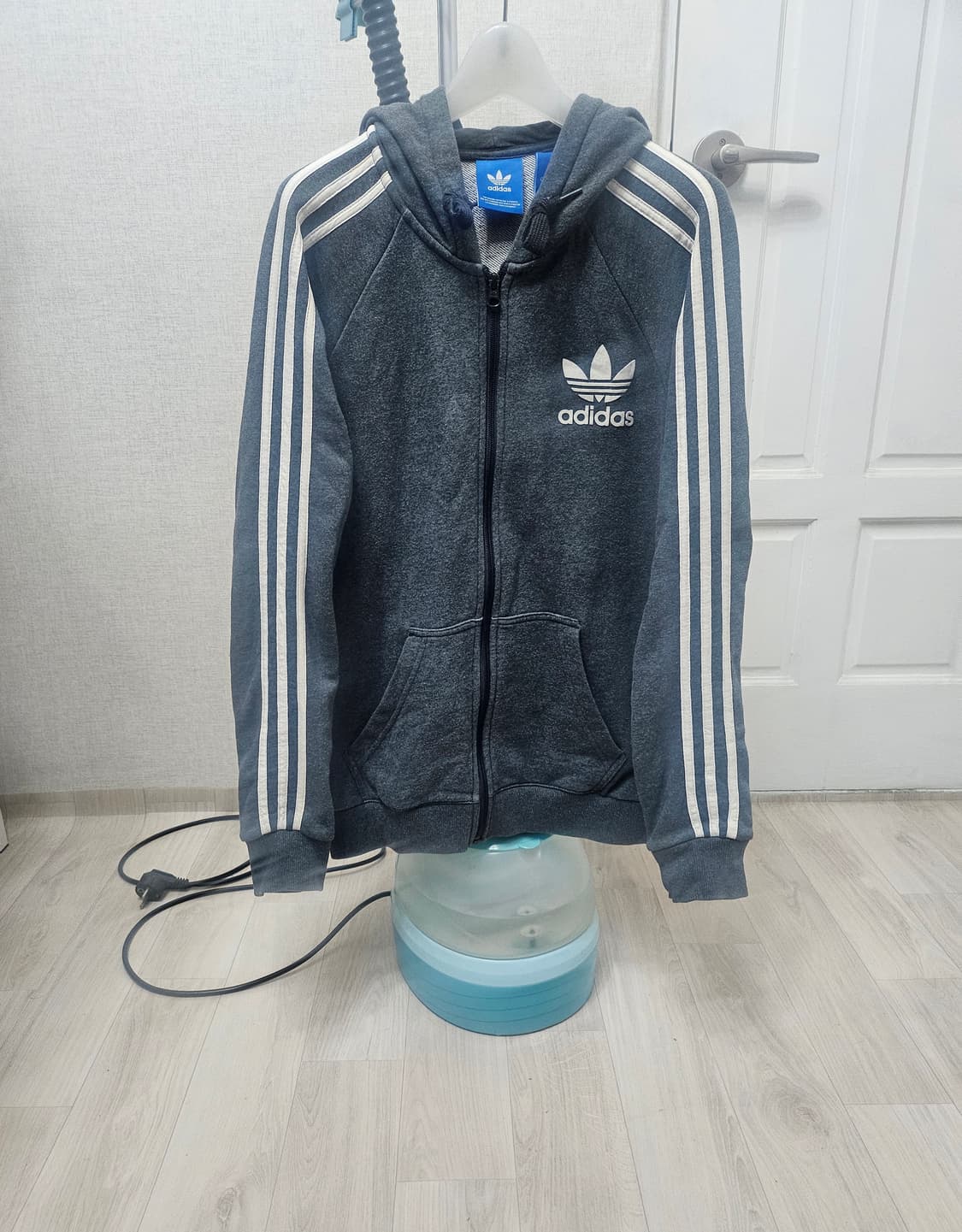 (95)M ☆초대장급☆ 아디다스 파이어버드 [회색그레이] 트랙탑 후드져지 상품이미지1