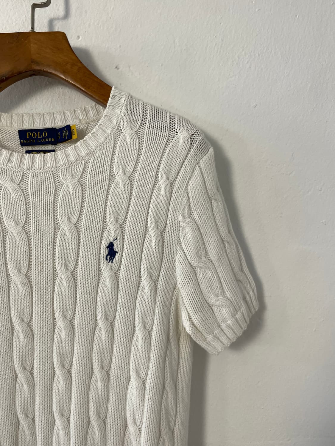 폴로 케이블 반팔 니트  상품이미지2