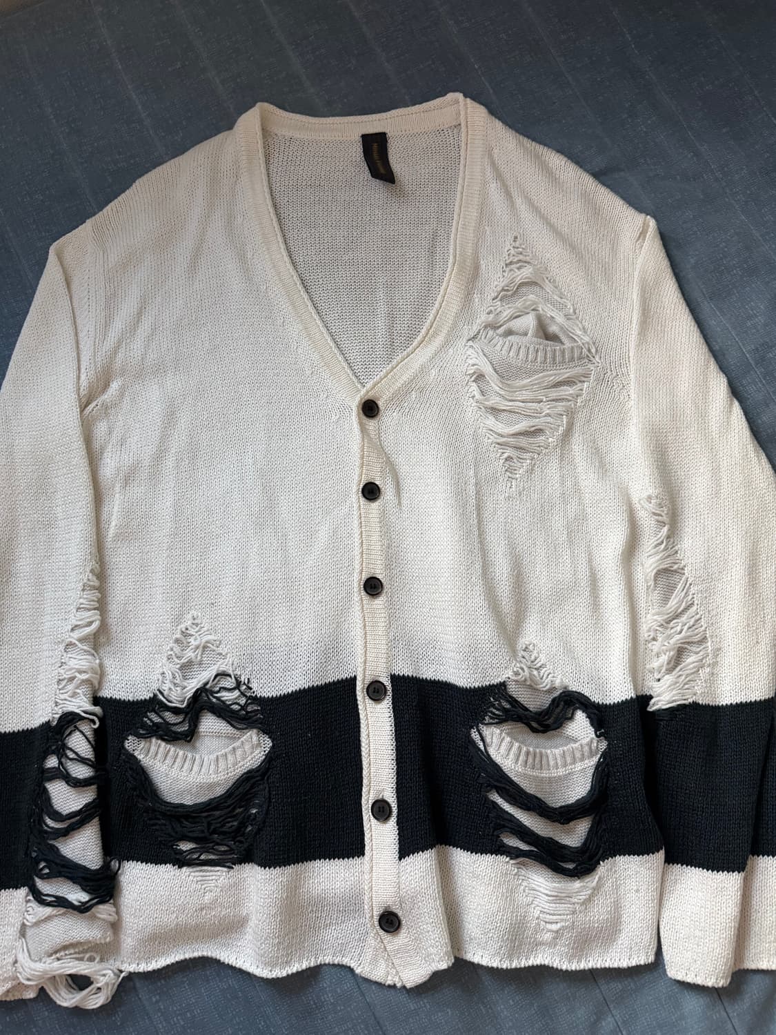 미하라 야스히로 디스트레스 그런지 가디건 상품이미지1