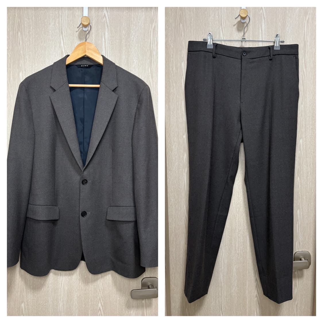 24SS)타임옴므 더젠틀 정장셋업 105,86/다크브라운 상품이미지1