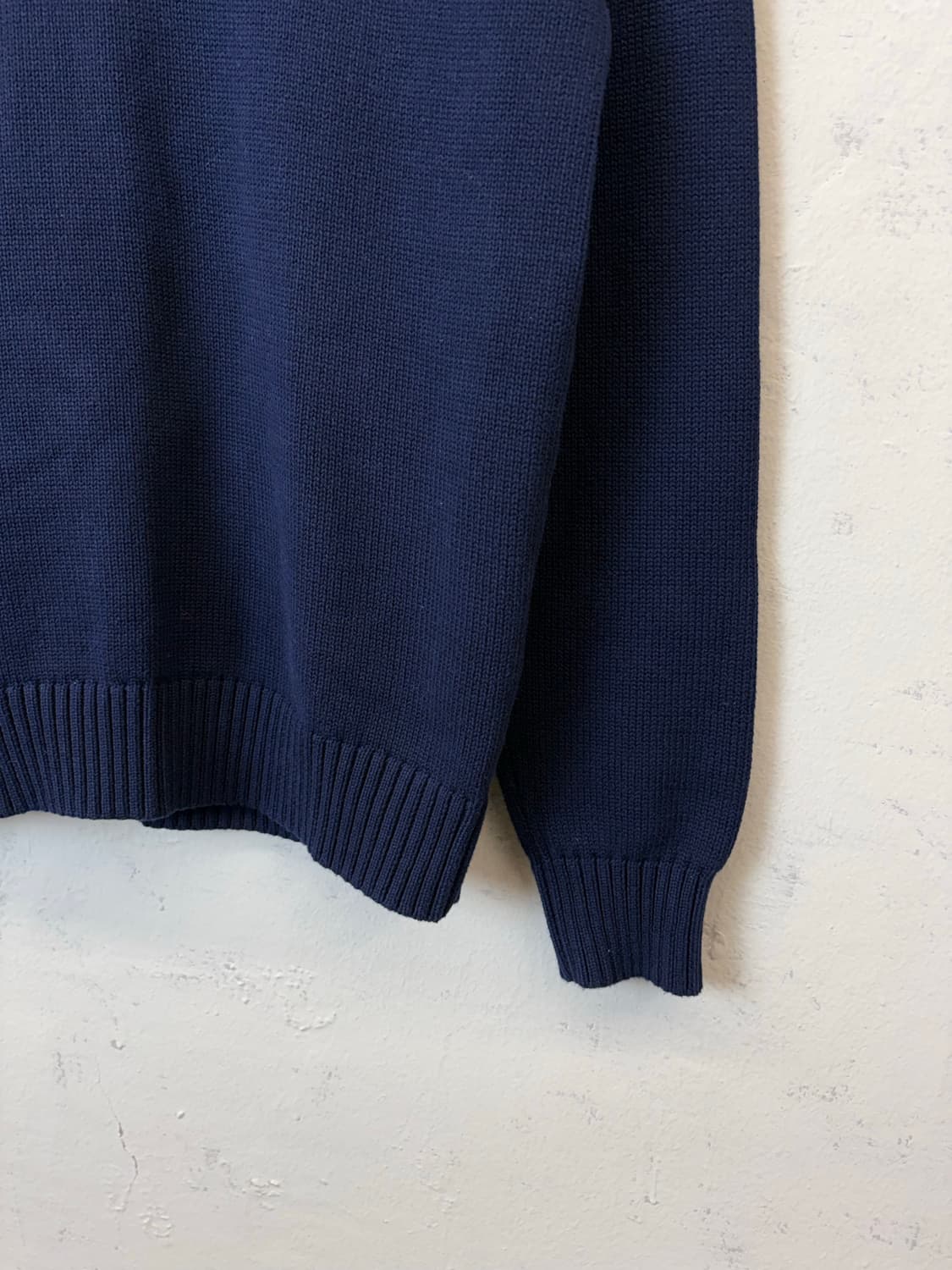 폴로랄프로렌 큐알라벨 네이비 니트 반집업 상품이미지4