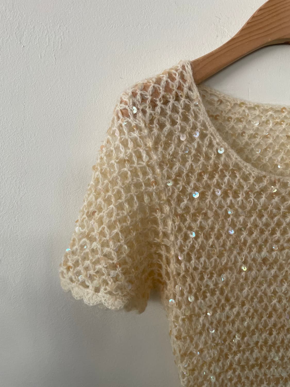 vintage spangle crochet knit 상품이미지4