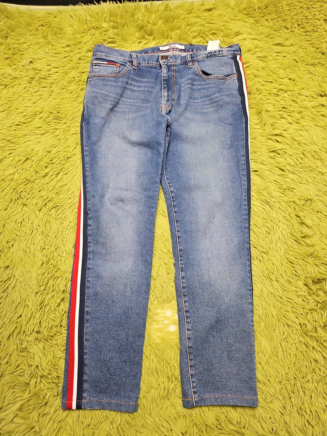 타미힐피거 사이드라인 슬림 테이퍼드 중청 데님 (33/32) 상품이미지4