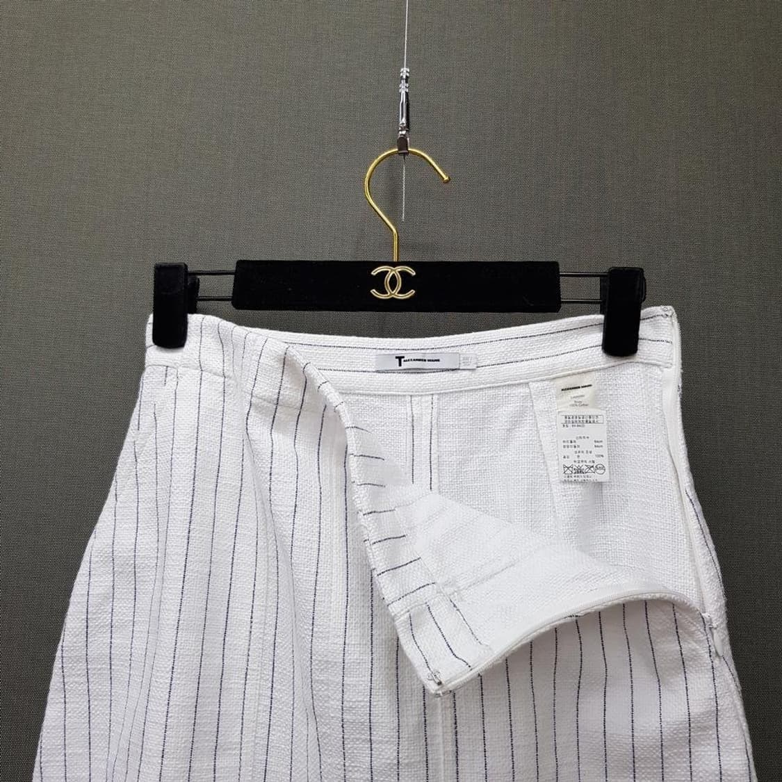 알렉산더왕 핀스트라이프 H라인 스커트 64-84사이즈 상품이미지2