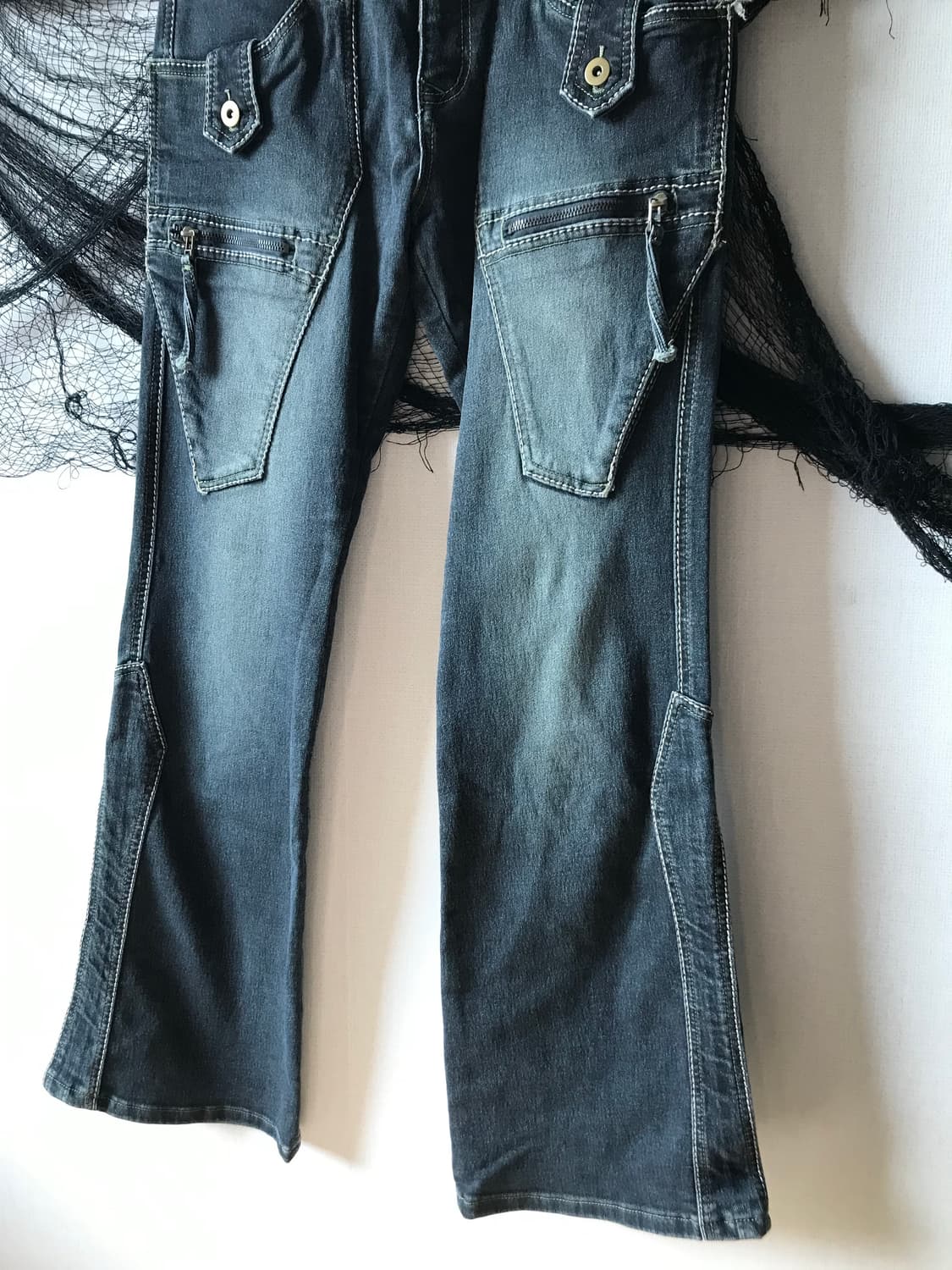 00s pocket zipper detailed bootscut deni 상품이미지3