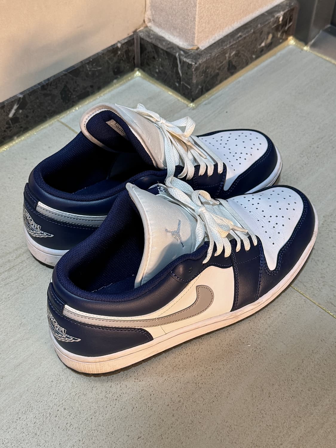 [265] 조던 1 로우 화이트 미드나잇 네이비 상품이미지3