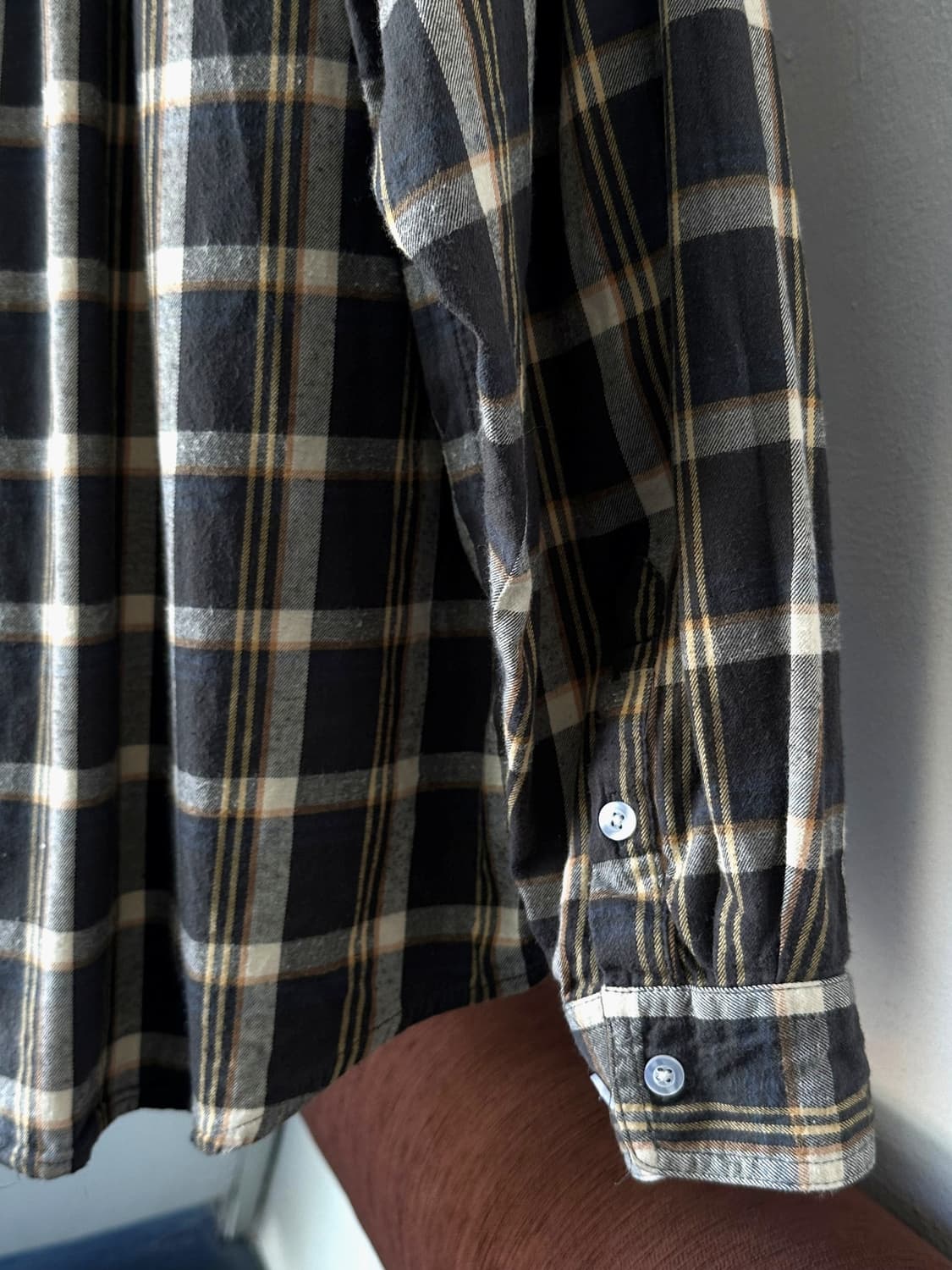 Cotton shirring design nel check blouse  상품이미지5