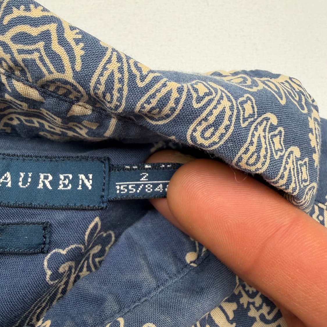 폴로 랄프 로렌 페이즐리 패턴 웨스턴 셔츠 S 상품이미지8