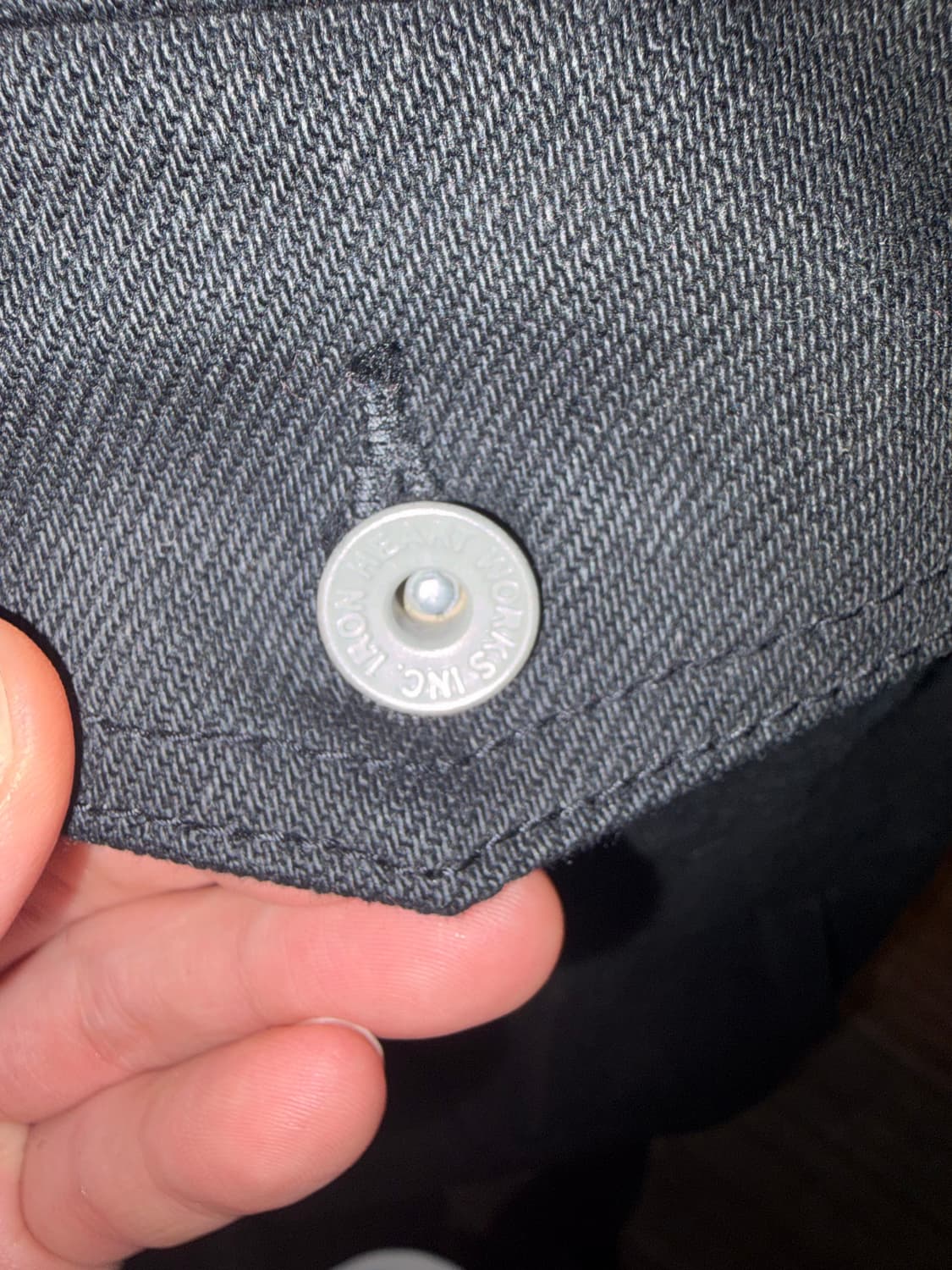 아이언하트 블랙 데님 베스트 size 40 상품이미지4