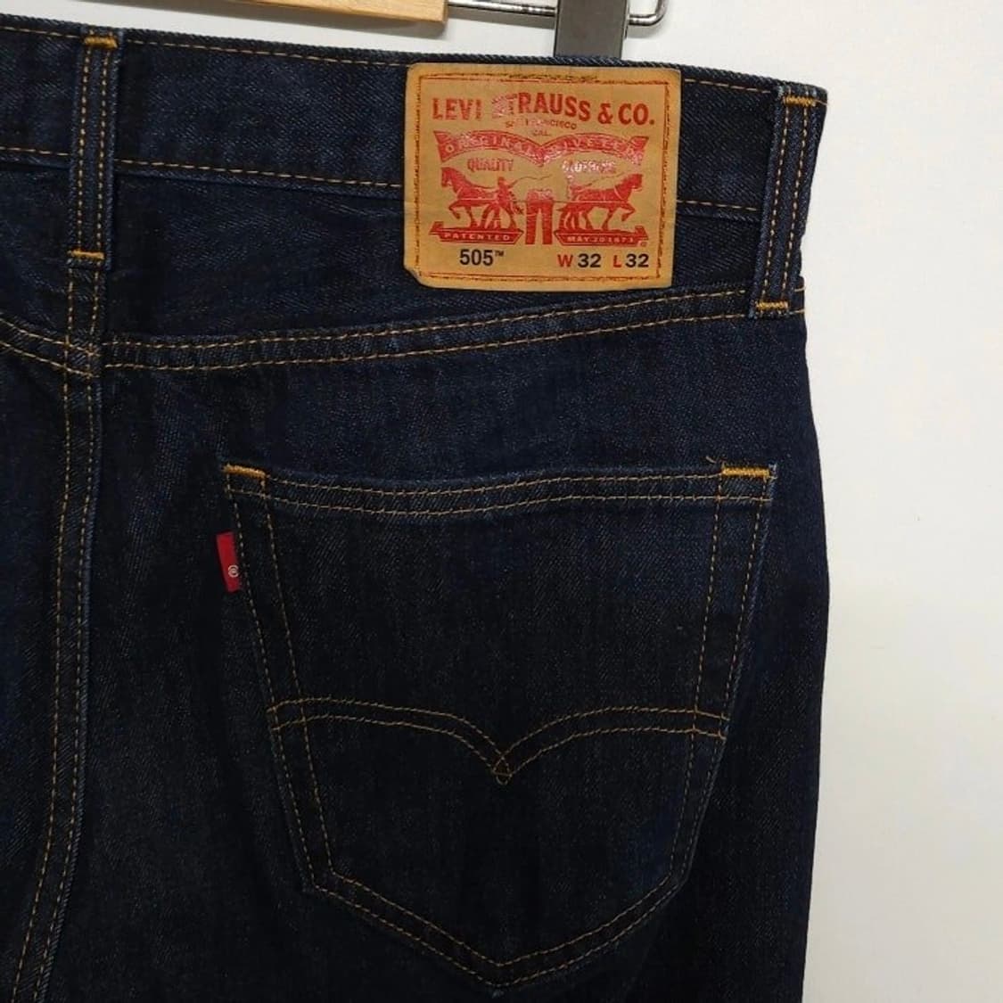 32 LEVIS 리바이스505 레귤러핏 생지 데님팬츠 청바지 상품이미지5