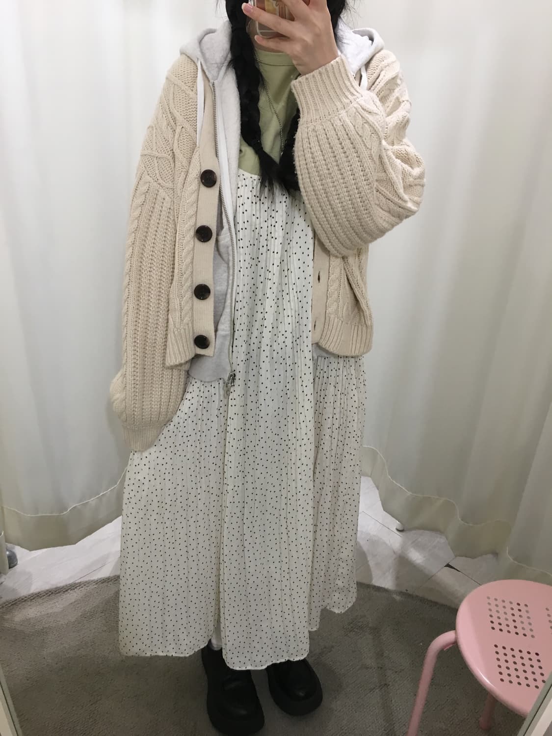 soft ivory mori cardigan 상품이미지4