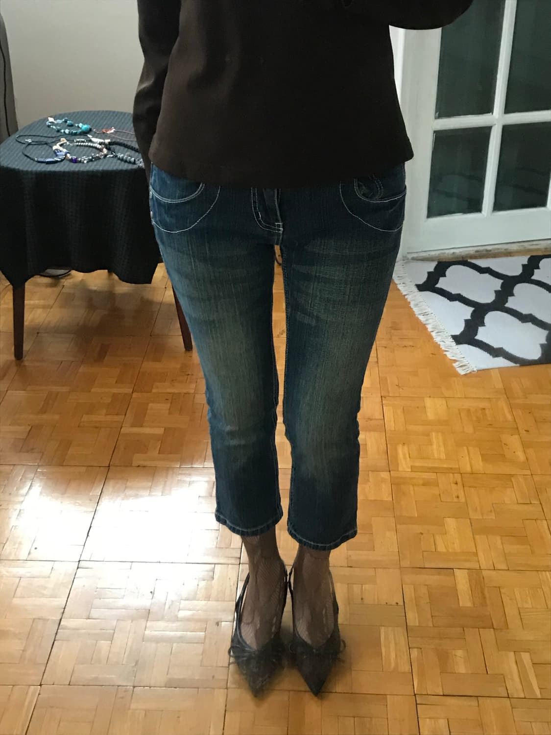 vintage denim capri pants 상품이미지3