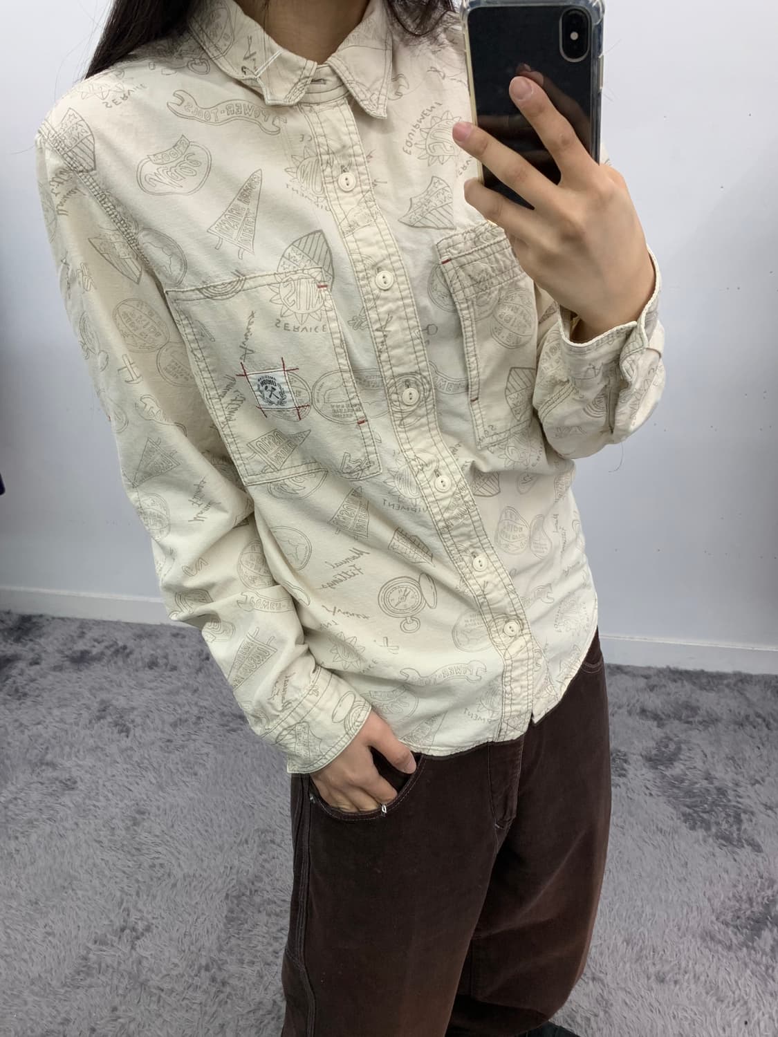 아비렉스 패턴 셔츠 상품이미지1