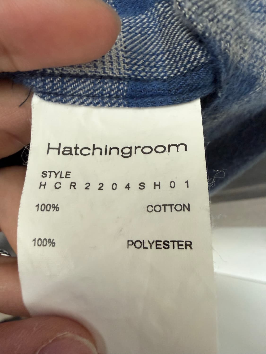 Hatchingroom shirt dyed check blue 상품이미지4