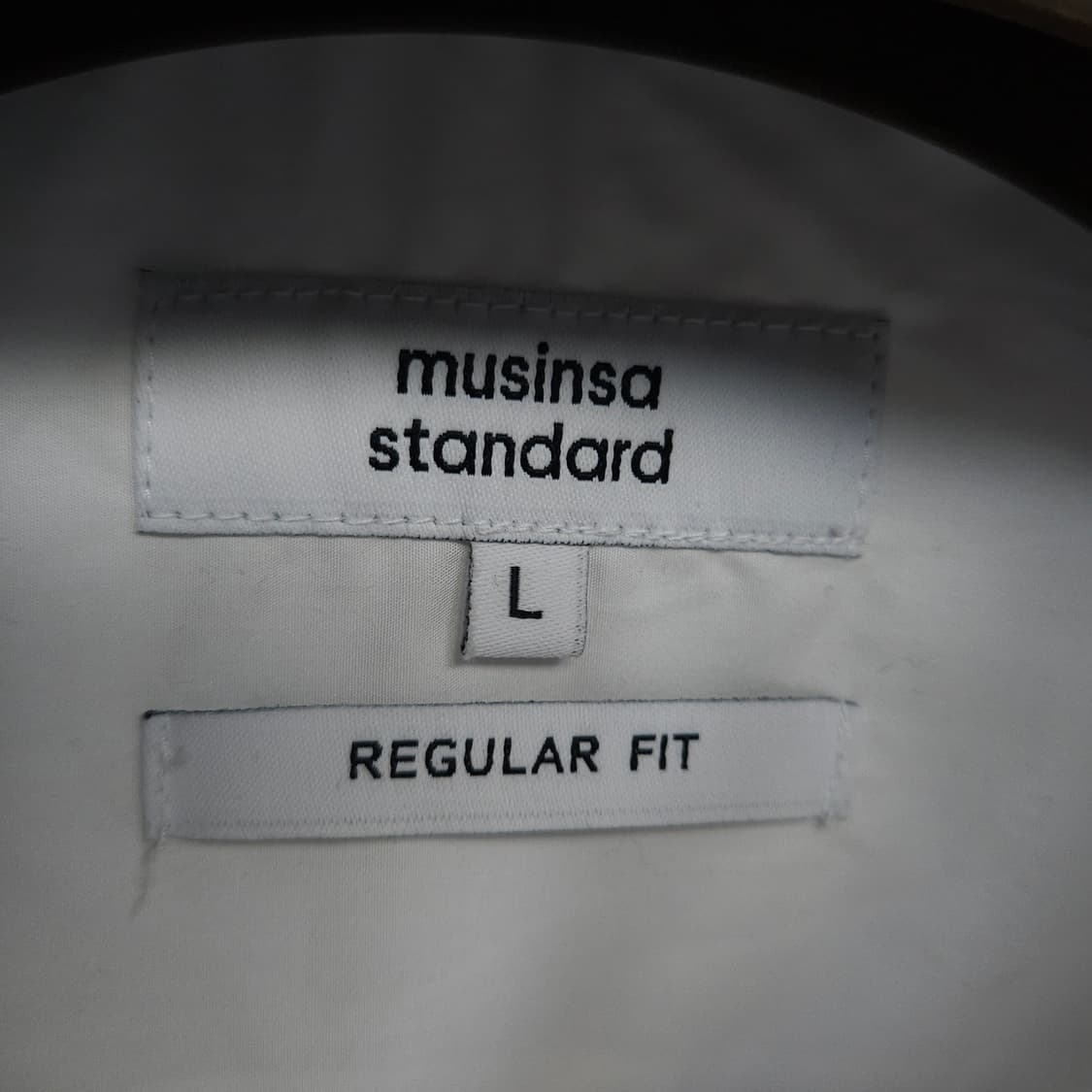 L ) 무신사 스탠다드 화이트 셔츠 상품이미지3