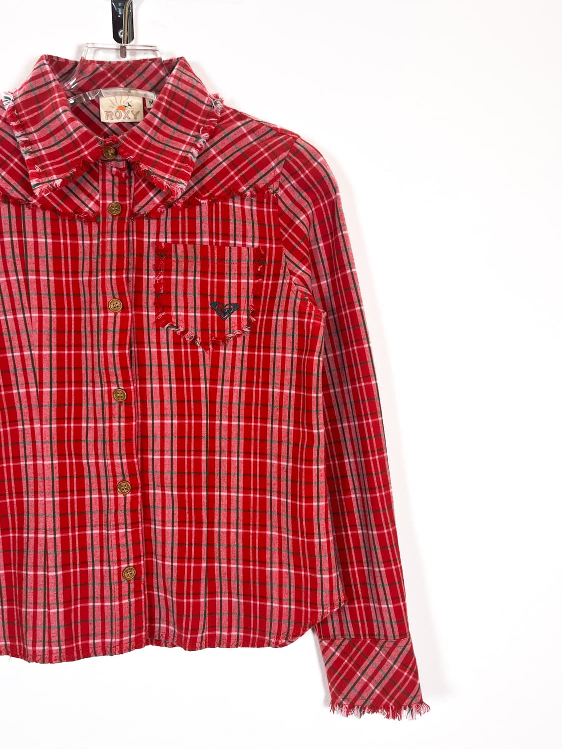 빈티지 프린지 체크 셔츠 상품이미지4