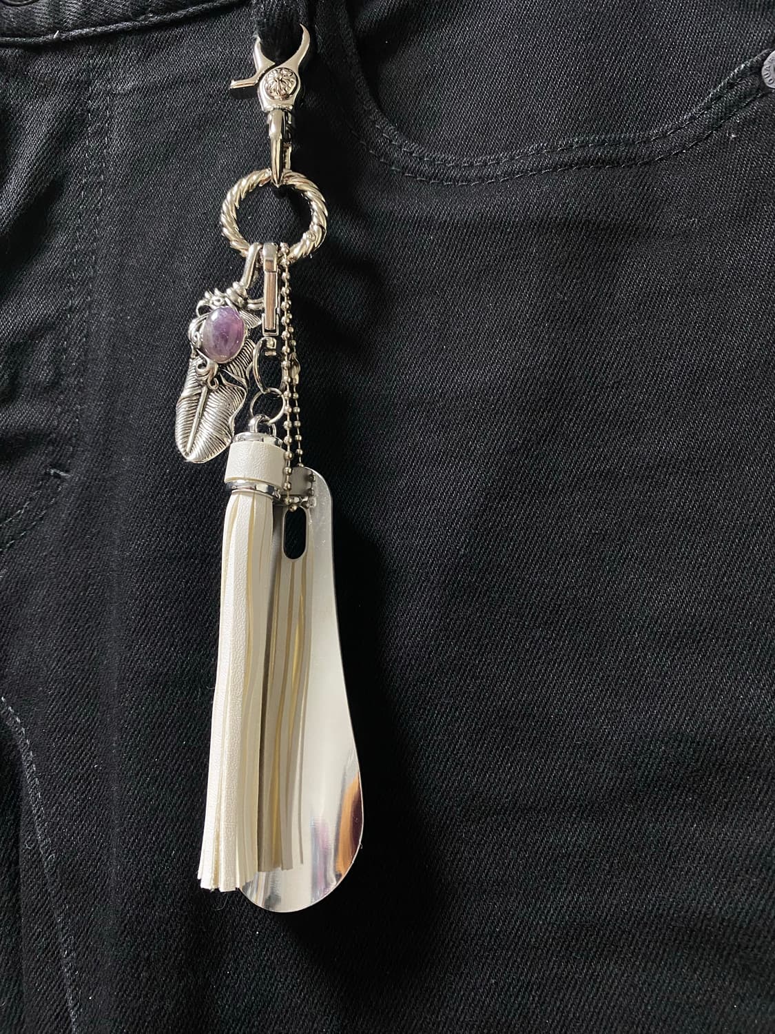 화이트 테슬  슈혼 키링 상품이미지3