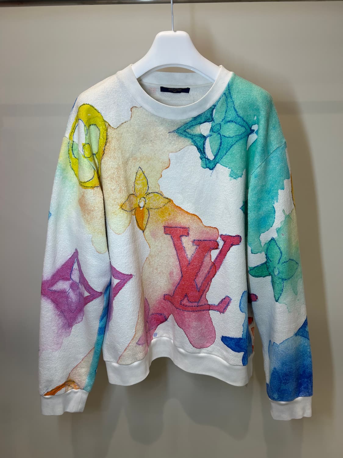 [정품/중고] 루이비통 워터컬러 모노그램 니트 맨투맨 상품이미지1