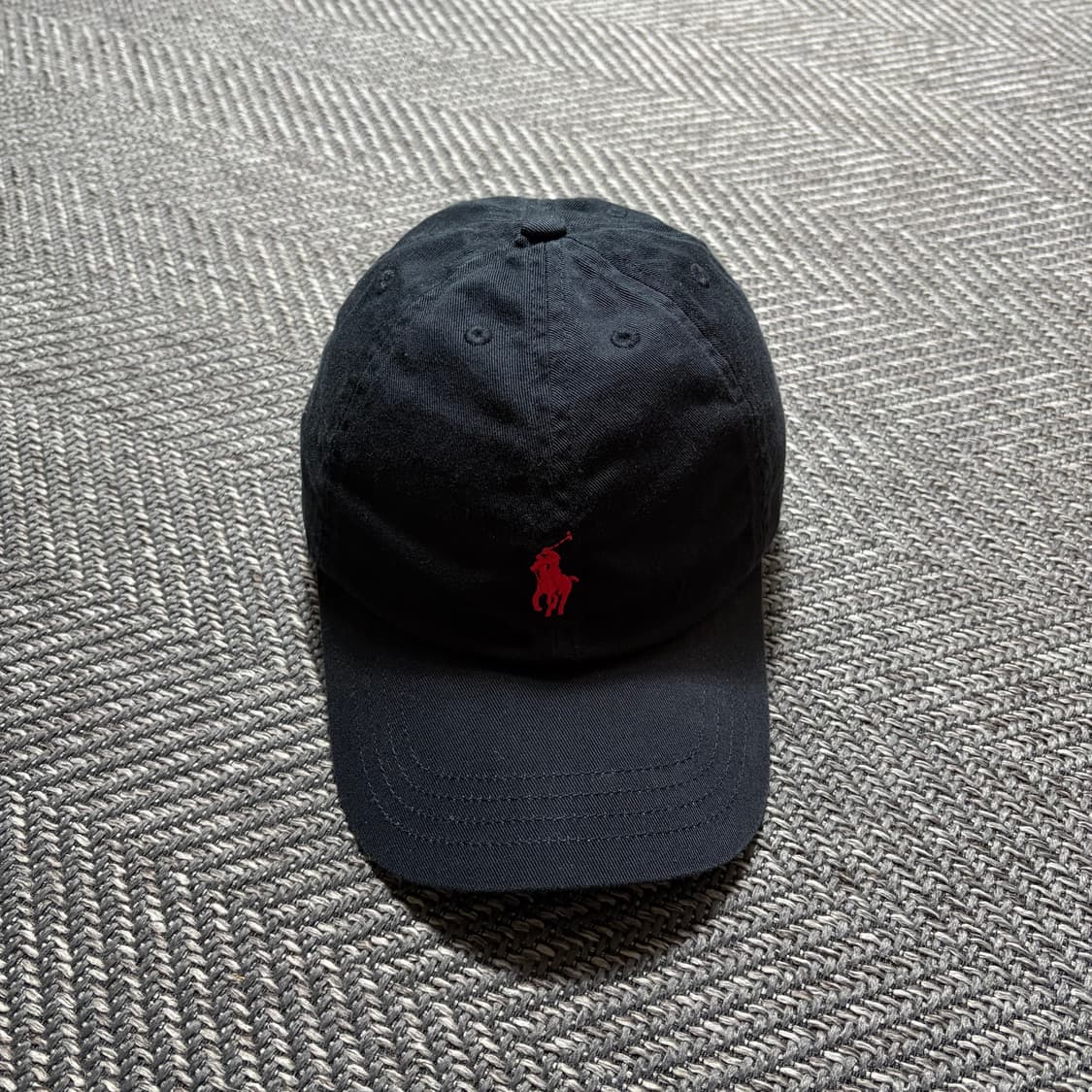 폴로 랄프로렌 블랙 볼캡 모자(OS) 상품이미지1