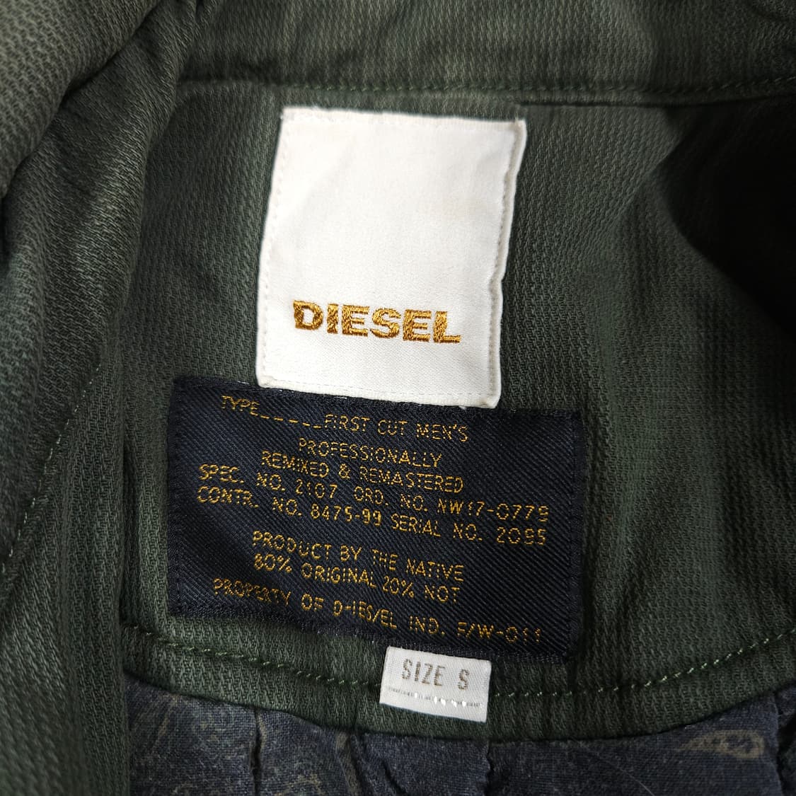 디젤 밀리터리 필드 자켓 상품이미지5