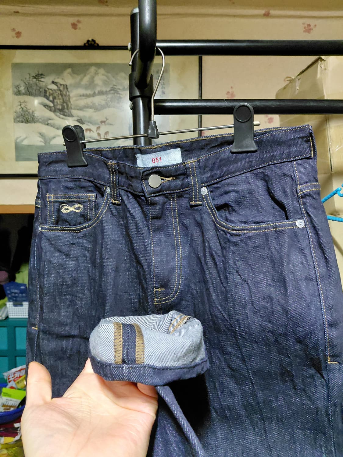 [플랙진]칸디아니 스티즈051 로우 데님 청바지 32사이즈  상품이미지10