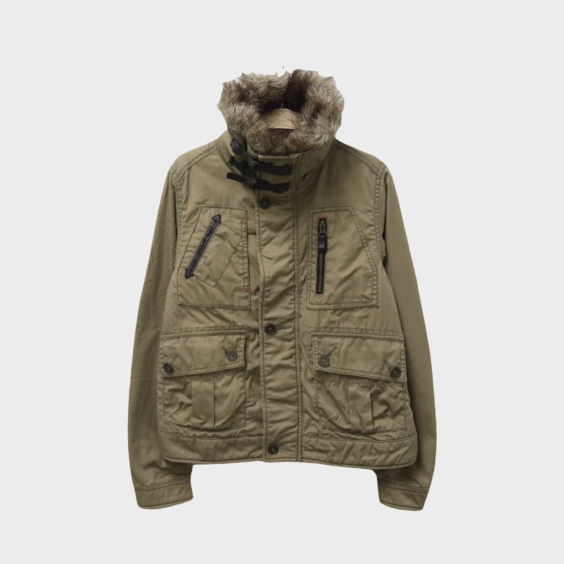 CUBE SUGAR 하이넥 퍼 야상 자켓 64199 상품이미지1