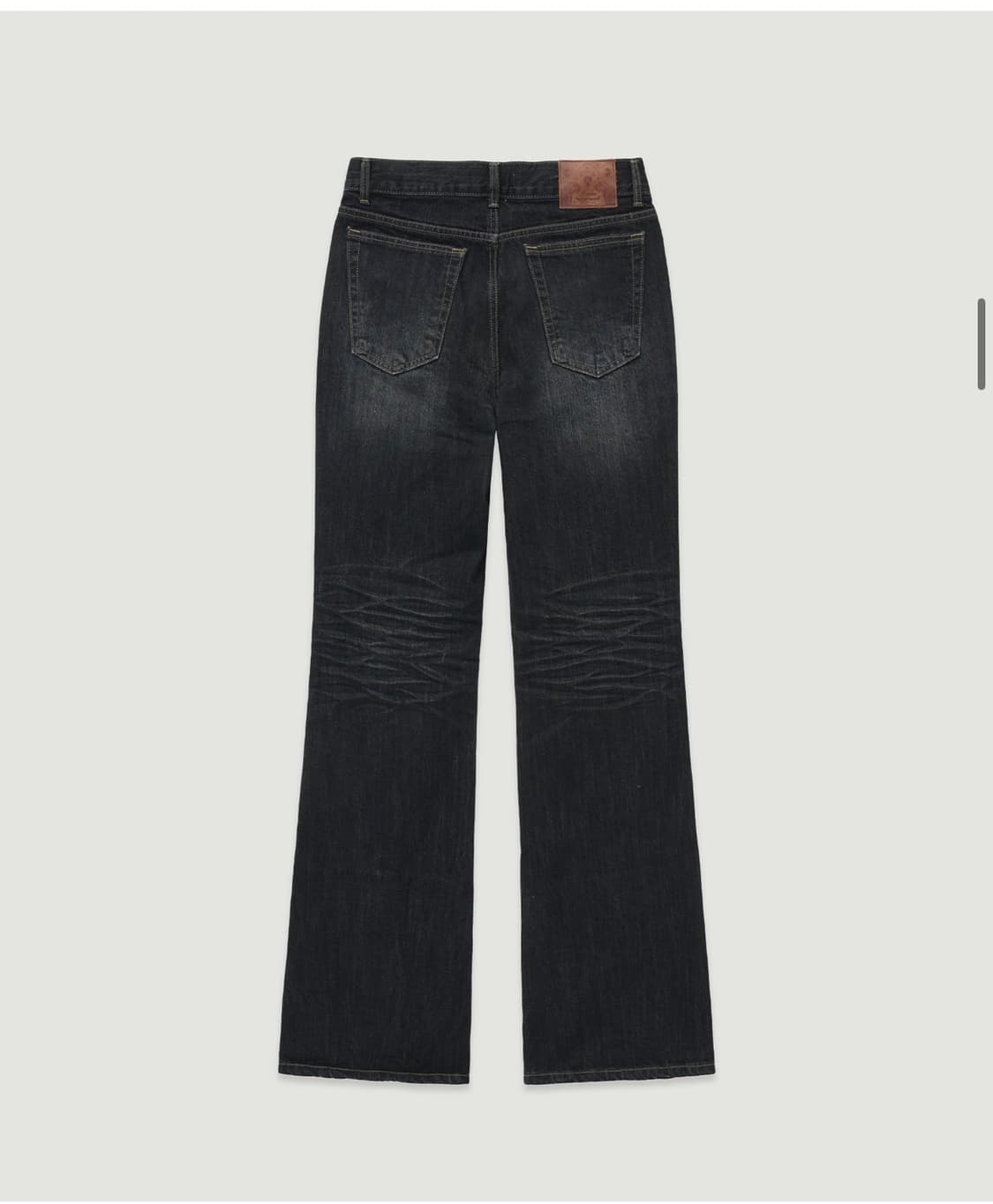 (46) 엘무드 잔느 플레어 데님 블루블랙 판매 상품이미지8