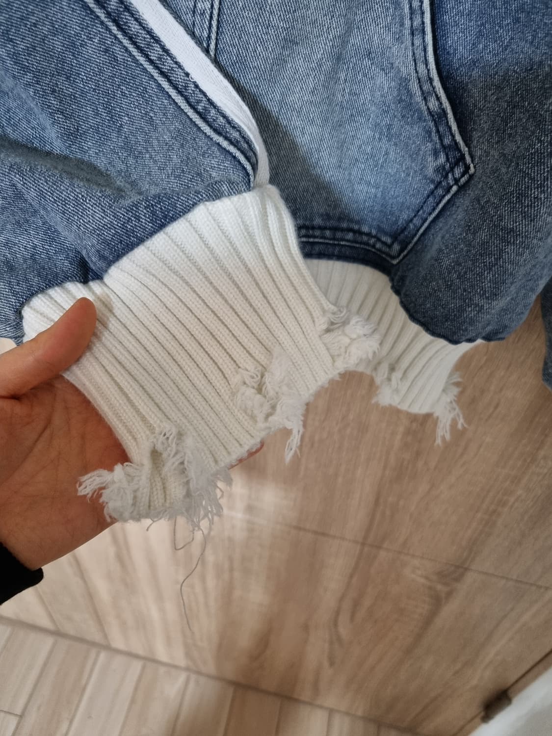 니트 빈티지 데님자켓 상품이미지5