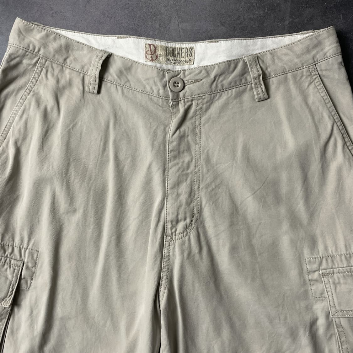 DOCKERS 다커즈 빈티지 베이지 코튼 카고 하프팬츠 A00727 상품이미지2